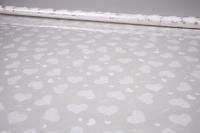 Ролик 70см х10м пленка полипропилен с рисунком Сердца, Love is, белый 1/10 