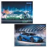 Альбом для рисования А4 24л гребень обложка картон BRAUBERG Спорткар 1/10/40 Альбом для рисования А4 24л гребень обложка картон BRAUBERG Спорткар 1/10/40