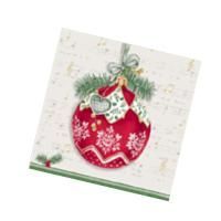 НГ Салфетки (33х33) 3-сл Музыкальный шар (20) 1/12