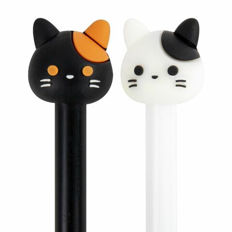 Ручка с топпером шариковая ЮНЛАНДИЯ Кошка корпус ассорти СИНЯЯ узел 0,7мм 1/12 Ручка с топпером шариковая ЮНЛАНДИЯ Кошка корпус ассорти СИНЯЯ узел 0,7мм 1/12