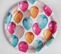Тарелка картон d-180 Шары 10/800 Тарелка картон d-180 Шары 10/800