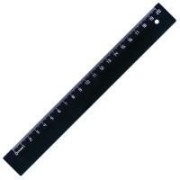 Линейка 20см пластиковая непрозрачная черная СТАММ 1/20/100 Линейка 20см пластиковая непрозрачная черная СТАММ 1/20/100