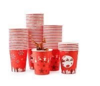 Стакан бумажный для горячего 250мл d-80 Зима 50/1000  Стакан бумажный для горячего 250мл d-80 Зима 50/1000