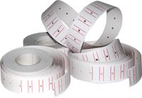 Этикет-лента (21,5х12) МНК белая с красной полосой 700шт/рул д/пистолета 10/270