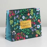 Пакет подарочный бумажный (18х23х8) ламинир Present for you 1/400