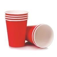 Стакан бумажный для горячего 400мл d-90 Красный 50/800 Стакан бумажный для горячего 400мл d-90 Красный 50/800