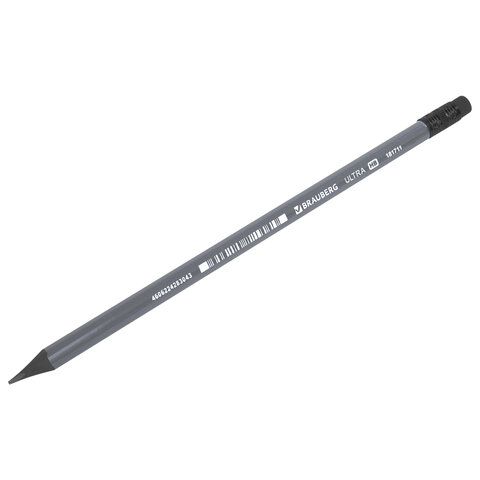 Карандаш ч/гр НВ пластиковый, с резинкой BRAUBERG ULTRA 1/72 Карандаш ч/гр НВ пластиковый, с резинкой BRAUBERG ULTRA 1/72