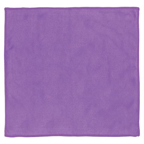 Салфетка микрофибра для стекол (30х30) гладкая, фиолетовая ЛАЙМА, 1/144