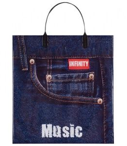 Пакет с пластмассовыми ручками (35х33+10) Джинсы средн 10/50 Пакет с пластмассовыми ручками (35х33+10) Джинсы средн 10/50