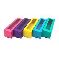 Коробка для макарун с окном185х60х60мм картон цветная 25/25 Коробка для макарун с окном185х60х60мм картон цветная 25/25