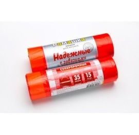 Мешок для мусора 35л рулон ПСД (50х60)-18 с завязками красные НАДЕЖНЫЕ 10,66г Ромашка (15шт) 1/30 Мешок для мусора 35л рулон ПСД (50х60)-18 с завязками красные НАДЕЖНЫЕ 10,66г Ромашка (15шт) 1/30