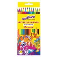 Карандаши цветные ЮНЛАНДИЯ Карнавал 12цв пластик Карандаши цветные ЮНЛАНДИЯ Карнавал 12цв пластик