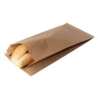 Пакет бумажный крафт 140х60х225 без ручек и печати 100/1800