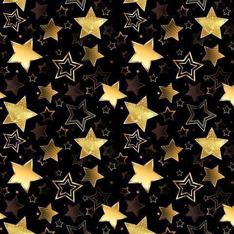 НГ Бумага упаковочная 70х100см ЗОЛОТАЯ СКАЗКА Black Gold White 10дизайнов 105г/м2 1/50