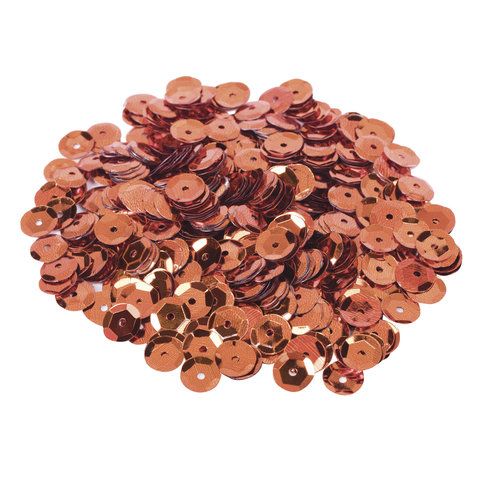 Пайетки для творчества КЛАССИКА, ЗОЛОТО, СЕРЕБРО, МЕДЬ, 8мм, 30г., 3 цвета, ОСТРОВ СОКРОВИЩ, 661266