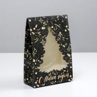 НГ Подарочная коробка 15х7х22см складная Gold 1/721