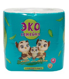 Туалетная бумага быт  Набережные Челны ЕВРО 2сл Эко-Семейка, втулка (4 шт) 1/12 Туалетная бумага быт  Набережные Челны ЕВРО 2сл Эко-Семейка, втулка (4 шт) 1/12