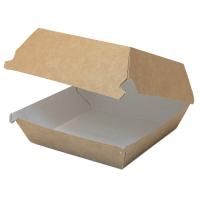 Коробка для гамбургеров 120х120х70мм ECO BURGER L крафт DoECO 50/150   Коробка для гамбургеров 120х120х70мм ECO BURGER L крафт DoECO 50/150