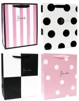 Пакет подарочный бумажный (18х23х10) Стильный праздник 1/12 Пакет подарочный бумажный (18х23х10) Стильный праздник 1/12