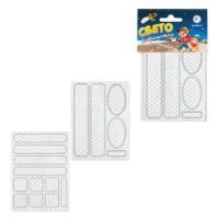 Наклейки светоотражающие для велосипедов 150х92 мм белые 1/5/50  Наклейки светоотражающие для велосипедов 150х92 мм белые 1/5/50