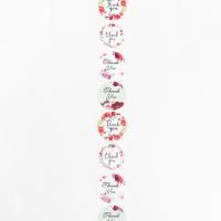 Наклейки для цветов и подарков Thank you 3,8 х 3,8 см (500шт) 1/91