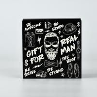 Подарочная коробка 14х14х8см Gift for real man 1/130