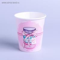 Стакан бумажный 250мл Пироженки 10/960 Стакан бумажный 250мл Пироженки 10/960