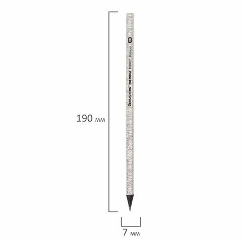 Карандаш ч/гр НВ дисплей BRAUBERG PREMIUM TURKEY Platinum 181561