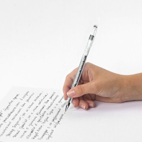 Ручка гелевая черная 0,5мм линия 0,35мм BRAUBERG EXTRA 1/12 Ручка гелевая черная 0,5мм линия 0,35мм BRAUBERG EXTRA 1/12