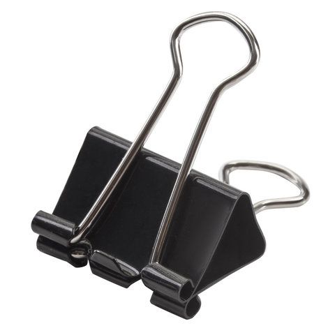 Зажимы для бумаг 32мм на 140л (12шт) черные в картонной коробке Brauberg 1/12/120 nelK Зажимы для бумаг 32мм на 140л (12шт) черные в картонной коробке Brauberg 1/12/120 nelK