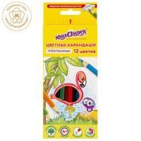 Карандаши цветные ЮНЛАНДИЯ Тропики 12цв трехгр Карандаши цветные ЮНЛАНДИЯ Тропики 12цв трехгр