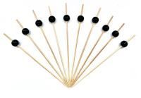 Пика для канапе Жемчуг черный 9см (100шт) 1/40 Пика для канапе Жемчуг черный 9см (100шт) 1/40