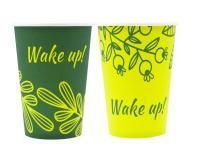 Стакан бумажный для горячего 250мл d-80 Улыбнись зеленый 50/1000 Стакан бумажный для горячего 250мл d-80 Улыбнись зеленый 50/1000