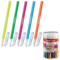 Ручка шариковая синяя узел 0,6мм линия 0,32мм корп цветн.ассорти ErichKrause Coctail 1/60/1440 Ручка шариковая синяя узел 0,6мм линия 0,32мм корп цветн.ассорти ErichKrause Coctail 1/60/1440