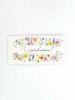 Конверт для денег 16,5x8см Поздравляем! цветы 10/10 Конверт для денег 16,5x8см Поздравляем! цветы 10/10