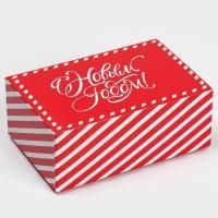 НГ Подарочная коробка 18х12х7см С новым годом 1/1