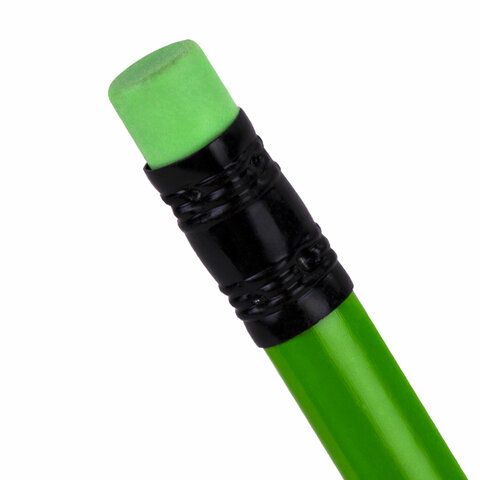 Карандаш ч/гр HB с ластиком трехгранный корпус неон ассорти Brauberg 1/12/2880 Карандаш ч/гр HB с ластиком трехгранный корпус неон ассорти Brauberg 1/12/2880