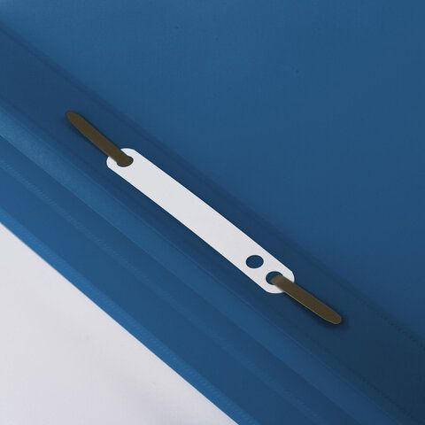 Папка скоросшиватель с прозр верхн листом ФОРМАТ А5 BRAUBERG синяя 1/25/500