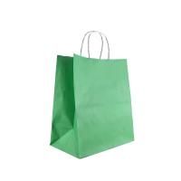 Пакет бумажный крафт ЗЕЛЕНЫЙ с кручеными ручками 260х150х350  200/200 Пакет бумажный крафт ЗЕЛЕНЫЙ с кручеными ручками 260х150х350  200/200