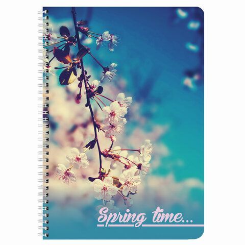 Тетрадь А4 96л. BRAUBERG гребень, клетка, обложка картон, 4 СЕЗОНА, 403071 Тетрадь А4 96л. BRAUBERG гребень, клетка, обложка картон, 4 СЕЗОНА, 403071