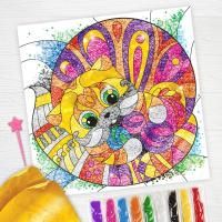 Набор для творчества фреска из песка Кот 1/10 Набор для творчества фреска из песка Кот 1/10