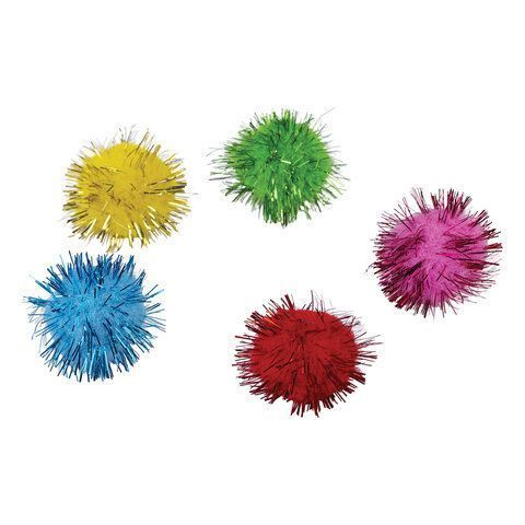 Помпоны для творчества, БЛЕСТЯЩИЕ, 5 цветов, 25мм, 30шт., ОСТРОВ СОКРОВИЩ (вывод) Помпоны для творчества, БЛЕСТЯЩИЕ, 5 цветов, 25мм, 30шт., ОСТРОВ СОКРОВИЩ (вывод)