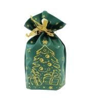НГ Подарочный мешок текстильный Елочка до 1,3кг 23х32,5+4,5см зел 20/500 НГ Подарочный мешок текстильный Елочка до 1,3кг 23х32,5+4,5см зел 20/500
