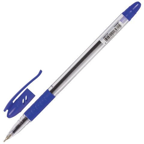 Ручка шариковая масляная синяя 0,7мм линия 0,35мм корпус прозр, BRAUBERG Glass 1/12/1200 Ручка шариковая масляная синяя 0,7мм линия 0,35мм корпус прозр, BRAUBERG Glass 1/12/1200