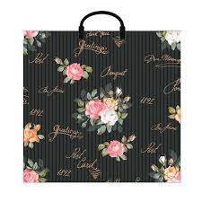 Пакет с пластмассовыми ручками (35х38)-90 Винтаж 10/100 Пакет с пластмассовыми ручками (35х38)-90 Винтаж 10/100