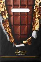 Пакет с вырубной ручкой (20х30)-30 Горький шоколад 100/2000