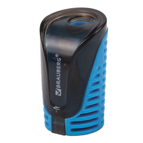 Точилка BRAUBERG CELL с контейнером, пластиковая, овальная, цвет корпуса ассорти, 226944 Точилка BRAUBERG CELL с контейнером, пластиковая, овальная, цвет корпуса ассорти, 226944