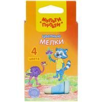 Мелки цветные 04шт круглые Мульти-пульти Енот в Австралии 1/45
