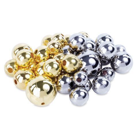 Бусины для творчества ШАРИКИ, ассорти, 20г., цвет золото, серебро, ОСТРОВ СОКРОВИЩ (вывод) Бусины для творчества ШАРИКИ, ассорти, 20г., цвет золото, серебро, ОСТРОВ СОКРОВИЩ (вывод)