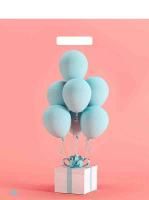 Пакет с вырубной ручкой (38х45)-60 Воздушный сюрприз Тико 50/500